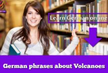 German phrases about Volcanoes