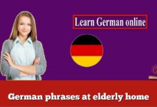 German phrases at elderly home