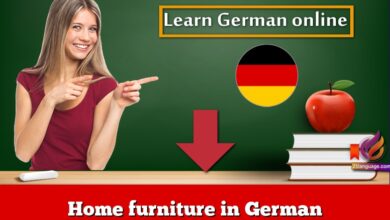 Home furniture in German