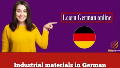 Industrial materials in German