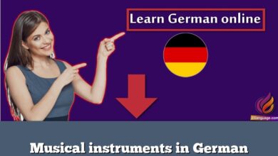 Musical instruments in German