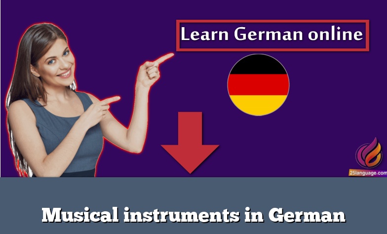 Musical instruments in German