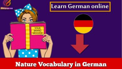 Nature Vocabulary in German