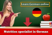 Nutrition specialist in German