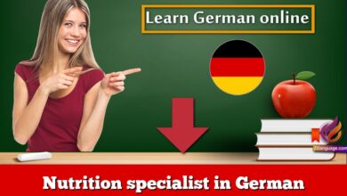 Nutrition specialist in German