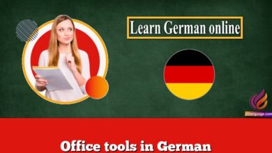 Office tools in German