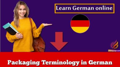 Packaging Terminology in German