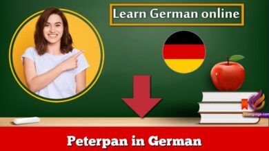 Peterpan in German