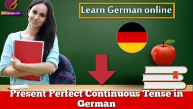 Present Perfect Continuous Tense in German