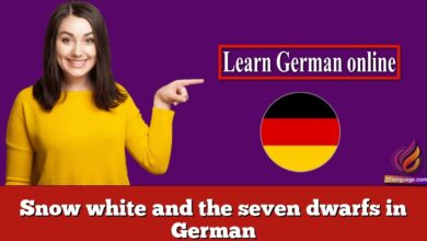 Snow white and the seven dwarfs in German