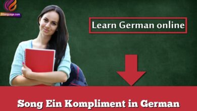 Song Ein Kompliment in German