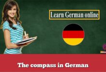 The compass in German