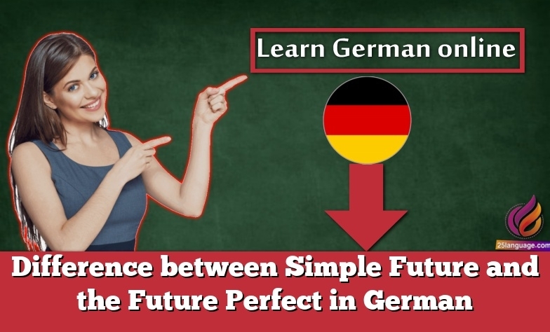 Difference between Simple Future and the Future Perfect in German