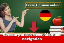 German phrases about Maritime navigation