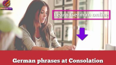 German phrases at Consolation
