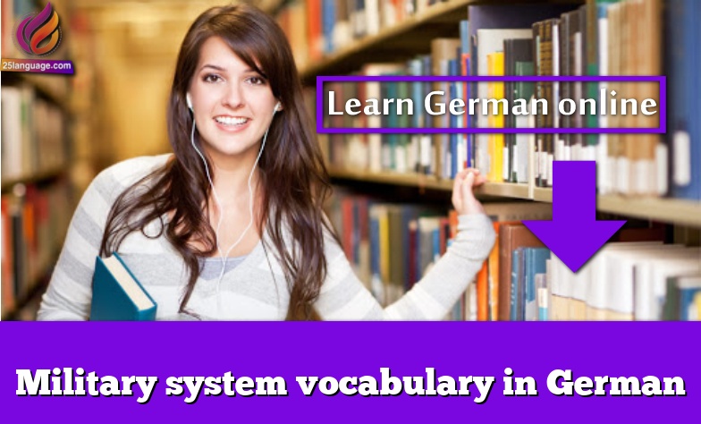 Military system vocabulary in German