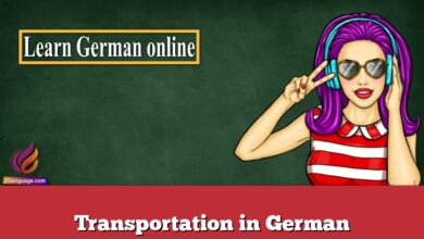 Transportation in German
