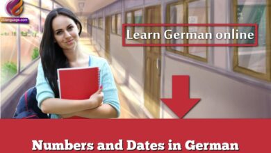 Numbers and Dates in German