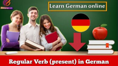 Regular Verb (present) in German