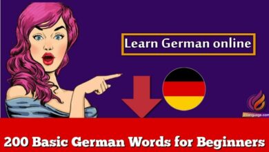 200 Basic German Words for Beginners