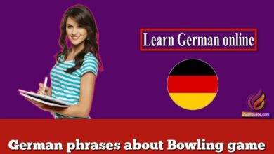 German phrases about Bowling game
