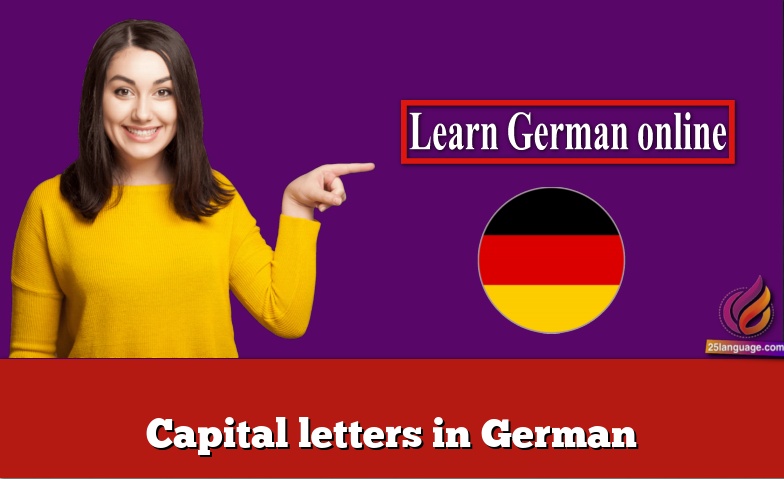 Capital letters in German