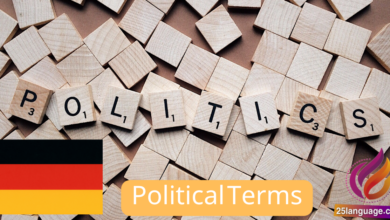 political and military terminology in German