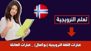 عبارات اللغة النرويجية (بوكمال) _ عبارات العائلة