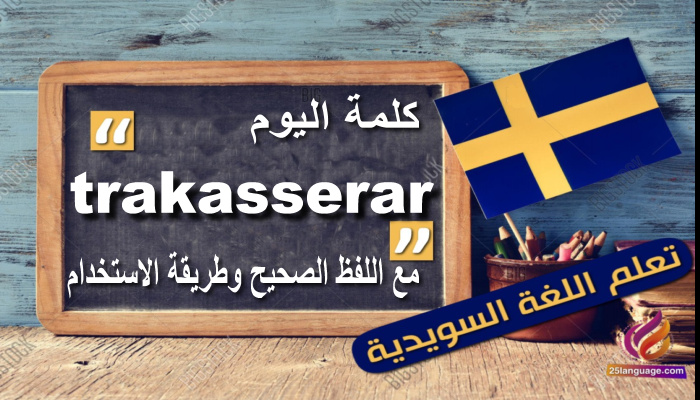 الفعل trakasserar المعنى الحرفي واستخداماته في اللغة السويدية