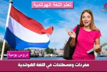 مفردات ومصطلحات في اللغة الهولندية