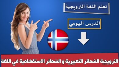 الضمائر التعبيرية و الضمائر الاستفهامية في اللغة النرويجية