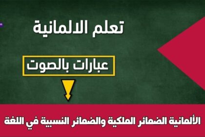 الضمائر الملكية والضمائر النسبية في اللغة الألمانية