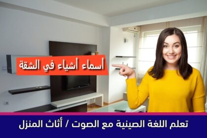 تعلم اللغة الصينية مع الصوت / أثاث المنزل