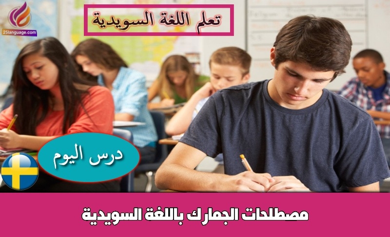 مصطلحات الجمارك باللغة السويدية