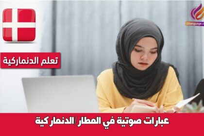 عبارات صوتية في المطار/الدنماركية