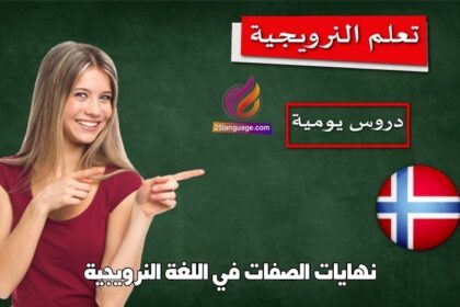 نهايات الصفات في اللغة النرويجية