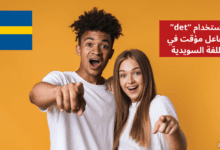 استخدام det كفاعل مؤقت Formellt subjekt det في اللغة السويدية