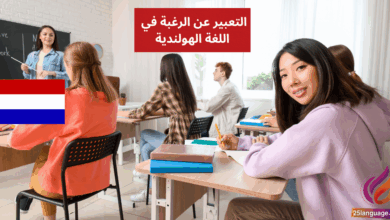 استخدام Willen للتعبير عن الرغبة في اللغة الهولندية
