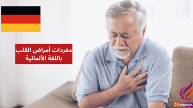 Mein Herz schlägt unregelmäßig مفردات أمراض القلب باللغة الألمانية
