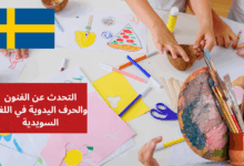 التحدث عن الفنون والحرف اليدوية في اللغة السويدية