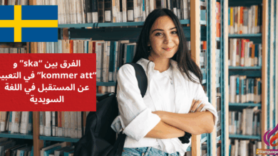الفرق بين skaو kommer att في التعبير عن المستقبل في اللغة السويدية