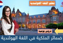 ضمائر الملكية في اللغة الهولندية