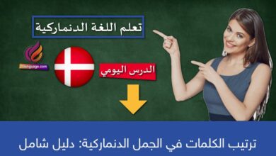 ترتيب الكلمات في الجمل الدنماركية: دليل شامل