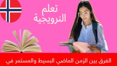 الفرق بين الزمن الماضي البسيط والمستمر في النرويجية
