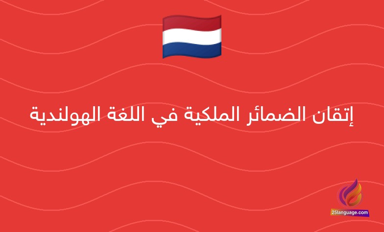 إتقان الضمائر الملكية في اللغة الهولندية