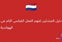 دليل المبتدئين لفهم الفعل القياسي التام في الهولندية