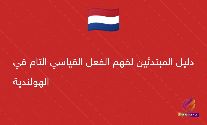 دليل المبتدئين لفهم الفعل القياسي التام في الهولندية